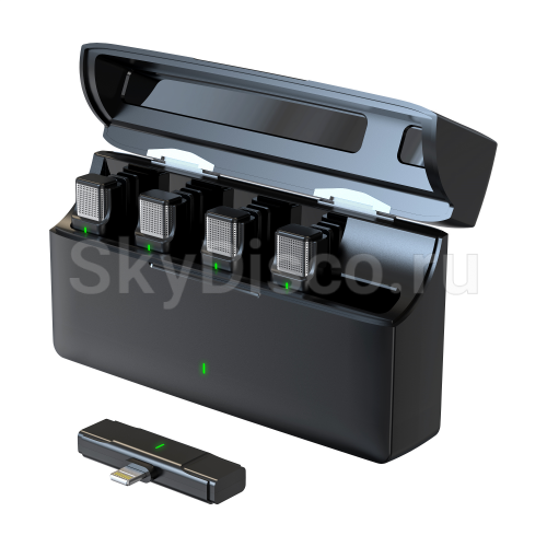 Комплект из четырех беспроводных петличных микрофонов для IPhone SkyDisco MIC-CAM42