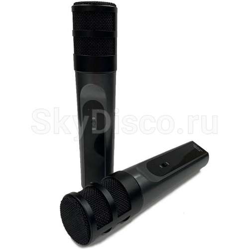 Портативная караоке-колонка с микрофонами SkyDisco YKM23 200 Вт фото 4