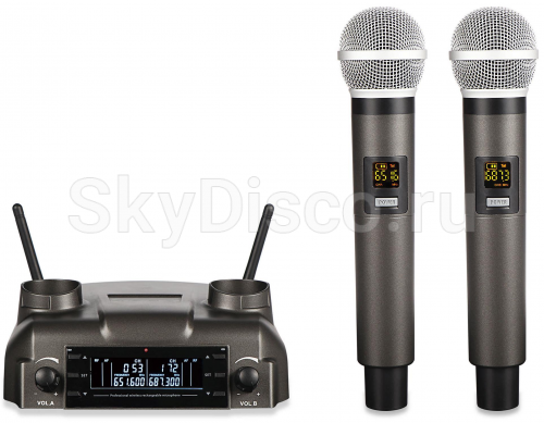Беспроводные аккумуляторные микрофоны SkyDisco MIC-WL25