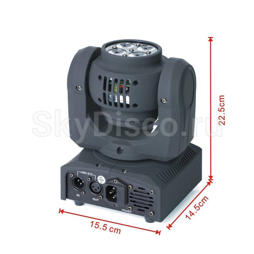 Вращающаяся голова SkyDisco 2Face Light RGBW фото 4