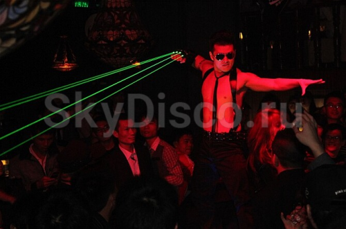 Лазерная перчатка SkyDisco Laser Gloves Green Left фото 3