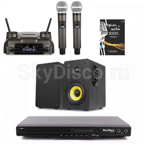 Комплект караоке для дома SkyDisco Karaoke Home Set 3+HF-BQ3