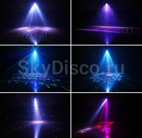 Полноцветный лазерный проектор SkyDisco Laser Show RGB New фото 4