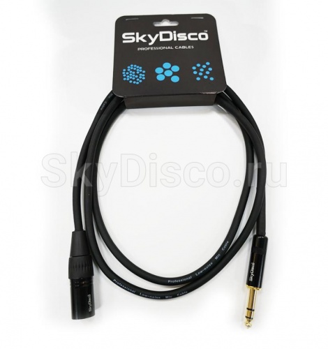 Кабель инструментальный Skydisco Jack 6.35 стерео "папа" - XLR "папа" 3 м