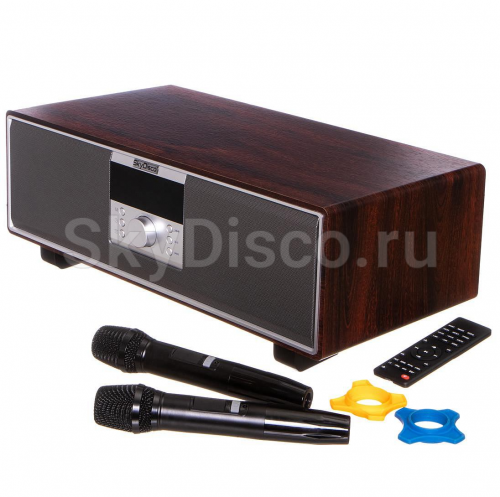 Акустическая караоке-система с двумя микрофонами SkyDisco Aura 200 Вт