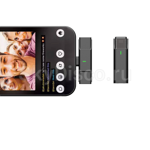 Комплект из двух беспроводных петличных микрофонов для IPhone SkyDisco MIC-CAM22 фото 7