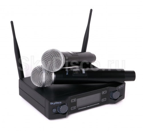 Караоке с акустикой и микрофонами SkyDisco Karaoke Home Set Music Pro: приставка с баллами, микрофоны, колонки 2.0, диск 2000 песен фото 4
