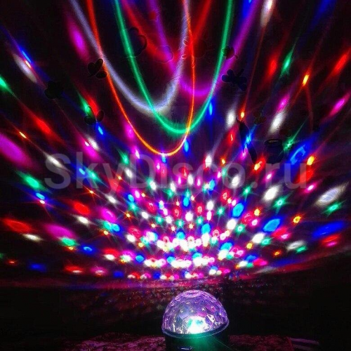 Светодиодный диско шар на аккумуляторах SkyDisco LED Ball с ПДУ фото 5