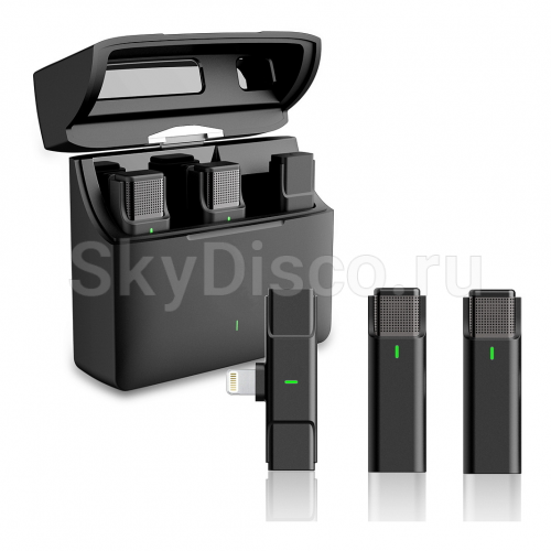 Комплект из двух беспроводных петличных микрофонов для IPhone SkyDisco MIC-CAM22