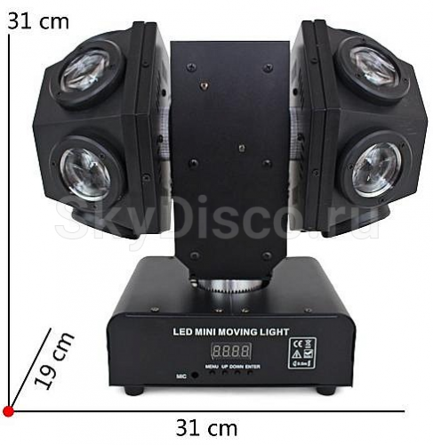 Прибор полного вращения SkyDisco 12 LED Moving Head Plus фото 3