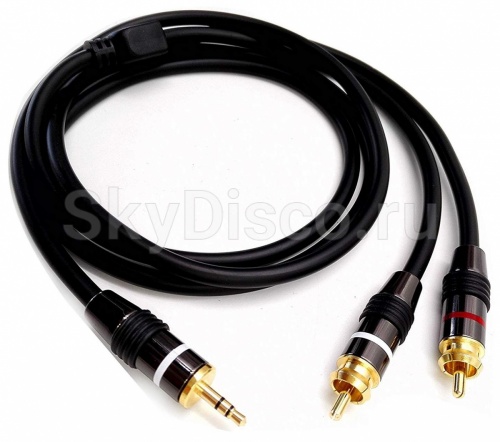Кабель Skydisco Jack 3.5 "папа" - 2xRCA "папа" 3 м