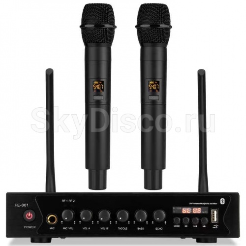 Вокальная радиосистема с двумя микрофонами SkyDisco MIC-WL12