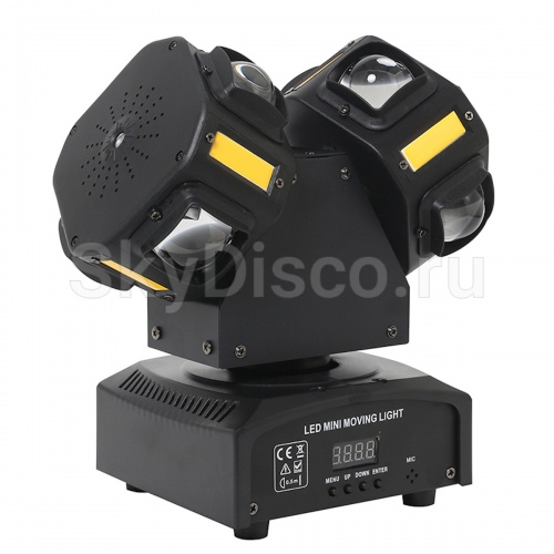 Светодиодная цветомузыка с лазером SkyDisco Spin 16 LED фото 5