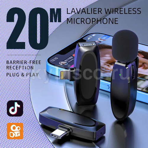 Универсальный беспроводной петличный микрофон SkyDisco MIC-CAM16 фото 2