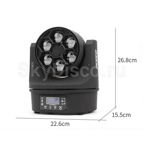 Вращающаяся голова пчелиный глаз SkyDisco MH90 RGBW фото 4