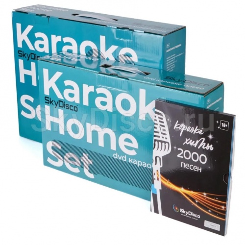 Домашняя караоке система SkyDisco Karaoke Home Set+HF-BQ3 с микрофонами и акустикой фото 13